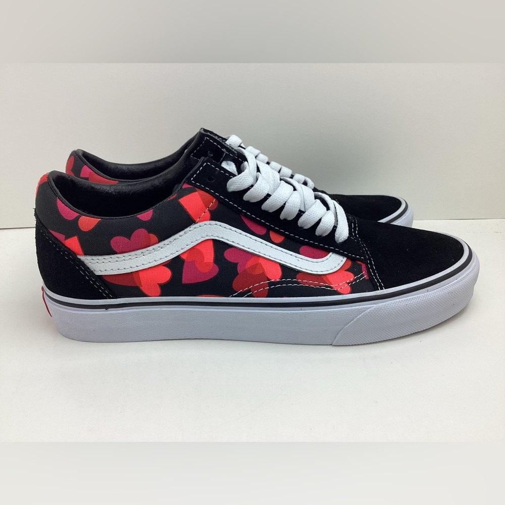Vans Valentines Hearts Unisex Men’s Sz 7.5 Women’s Sz 9